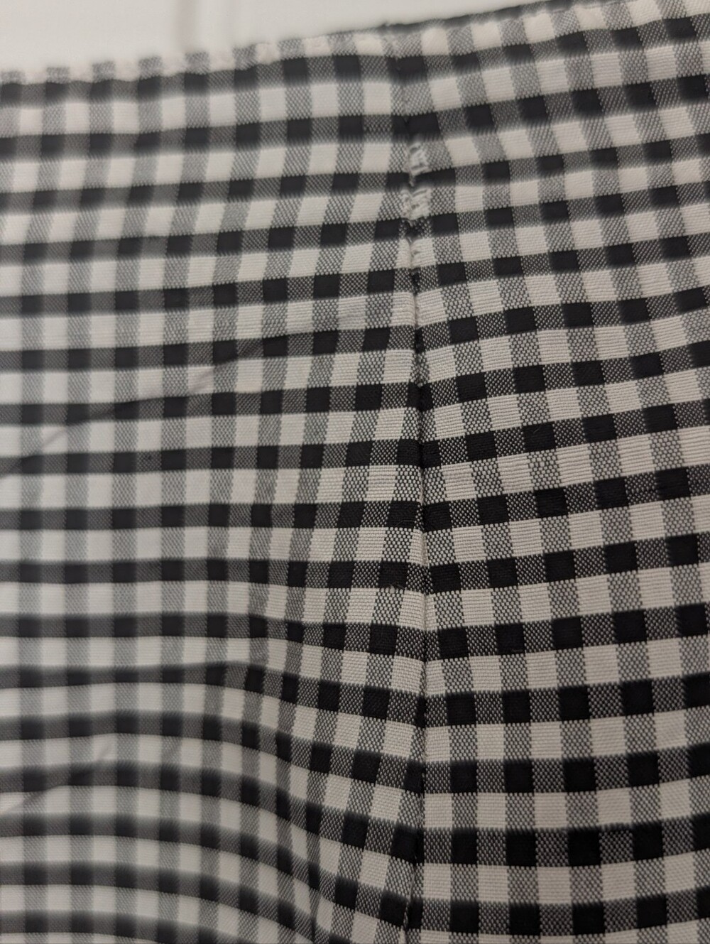 VTG Silk Cropped Tapered Black & White Gingham Pants - Picture 7 of 8
